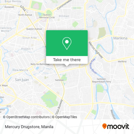 Mercury Drugstore map