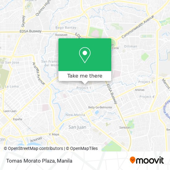 Tomas Morato Plaza map