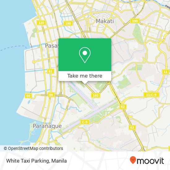 White Taxi Parking map
