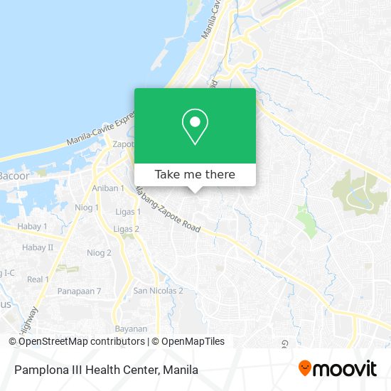 Pamplona III Health Center map