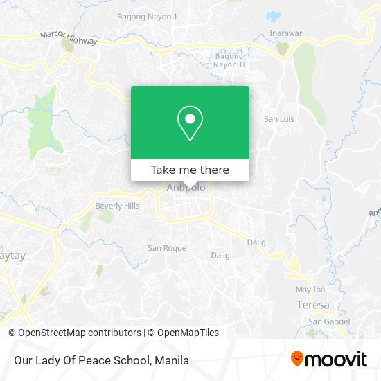 Our Lady Of Peace School map