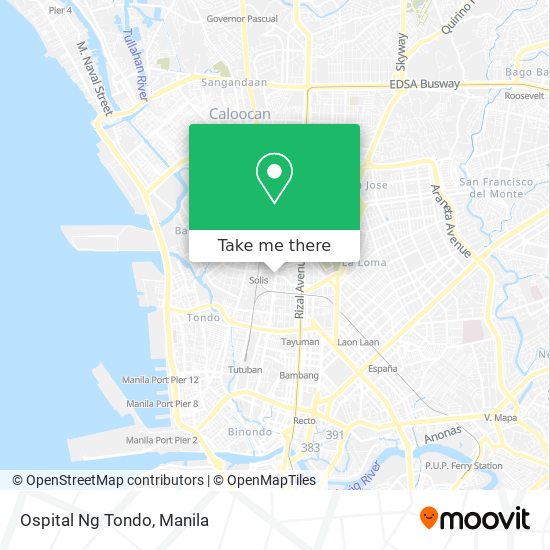 Ospital Ng Tondo map