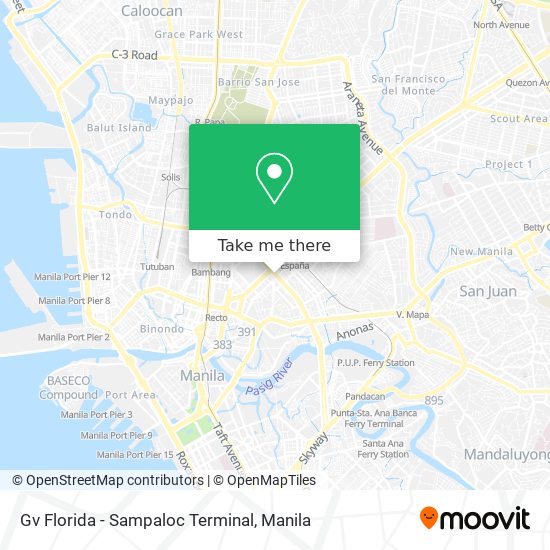 Gv Florida - Sampaloc Terminal map