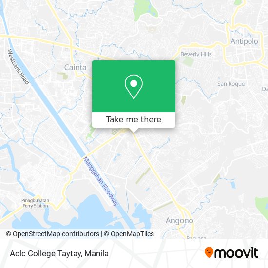 Aclc College Taytay map