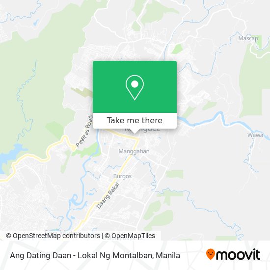 Ang Dating Daan - Lokal Ng Montalban map