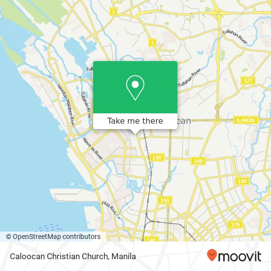 Caloocan Christian Church map