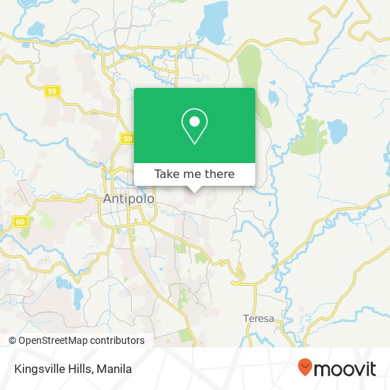 Kingsville Hills map