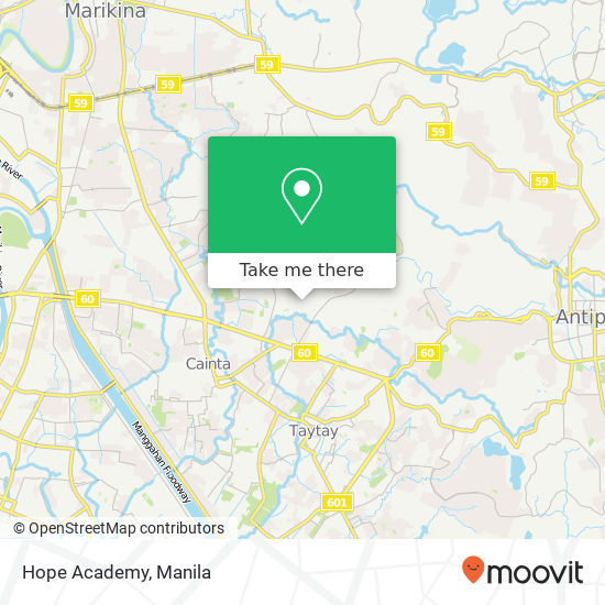 Hope Academy map