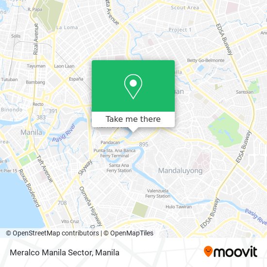 Meralco Manila Sector map