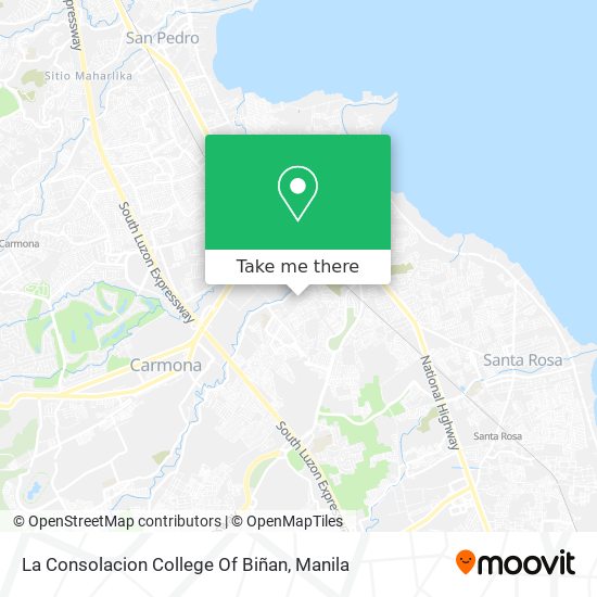 La Consolacion College Of Biñan map