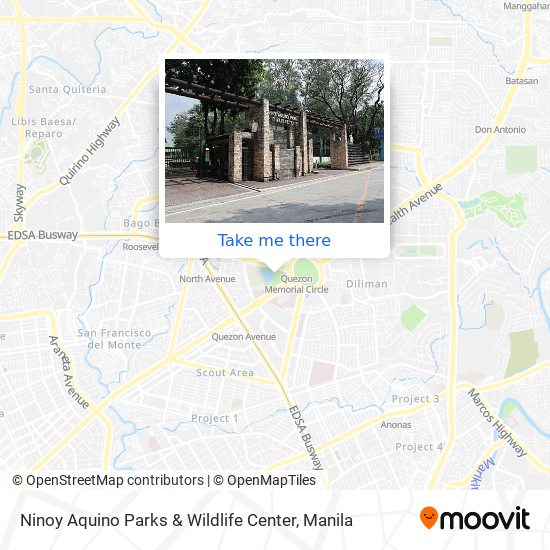 Ninoy Aquino Parks & Wildlife Center map