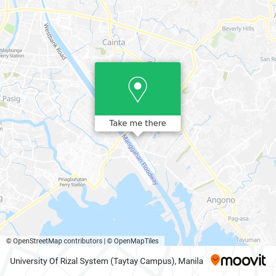 University Of Rizal System (Taytay Campus) map