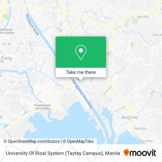 University Of Rizal System (Taytay Campus) map