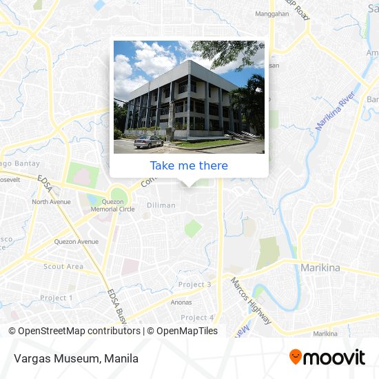 Vargas Museum map