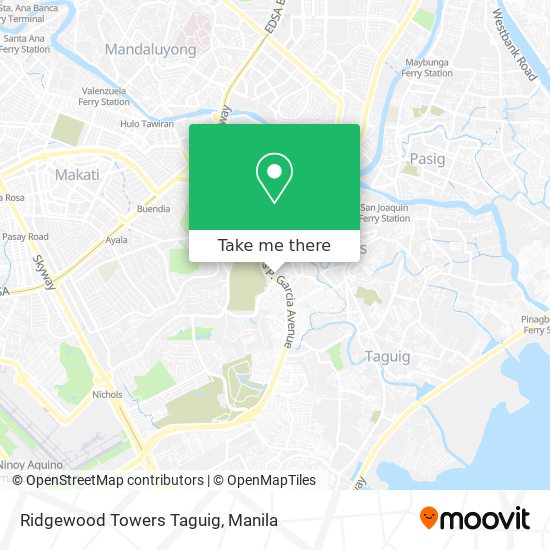 Ridgewood Towers Taguig map