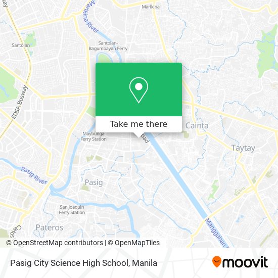 Pasig City Science High School map