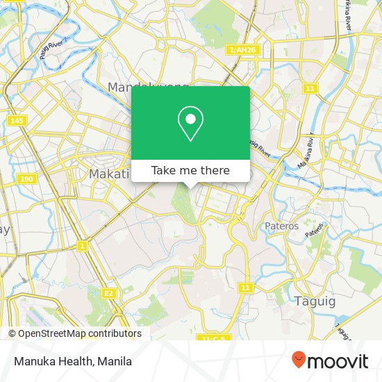 Manuka Health map