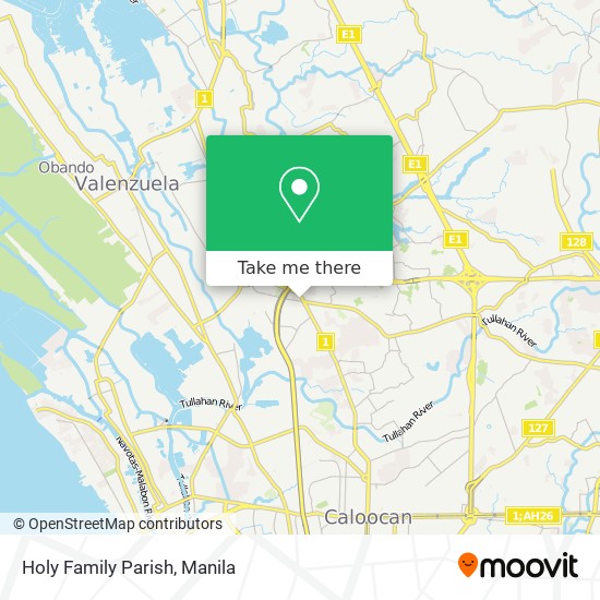 Holy Family Parish map