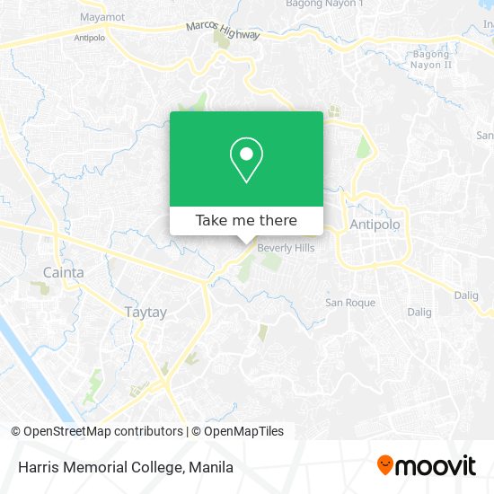 Harris Memorial College map