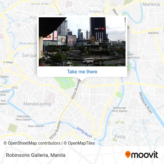 Robinsons Galleria map