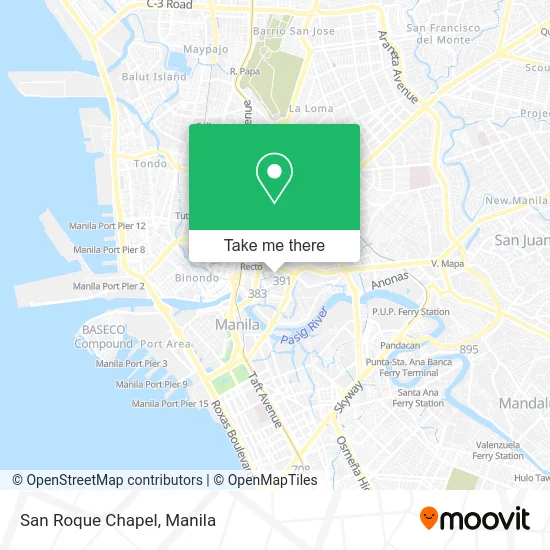 San Roque Chapel map