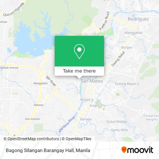 Bagong Silangan Barangay Hall map