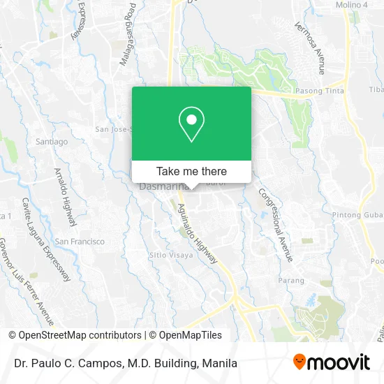 Dr. Paulo C. Campos, M.D. Building map