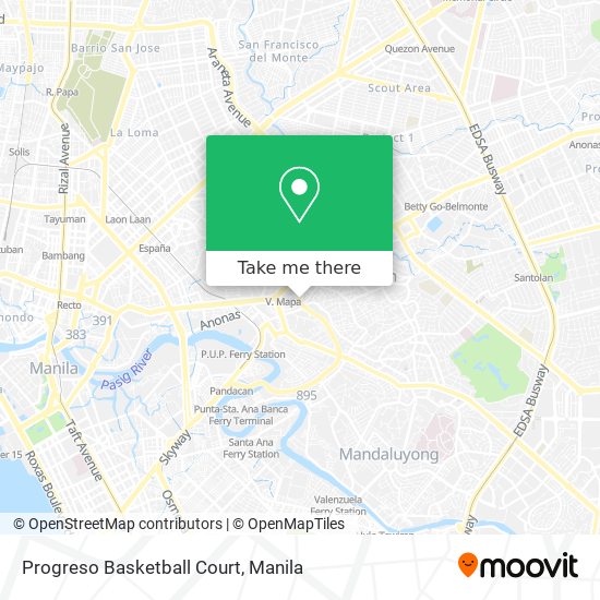 Progreso Basketball Court map