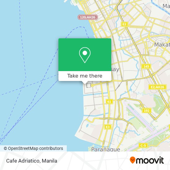 Cafe Adriatico map