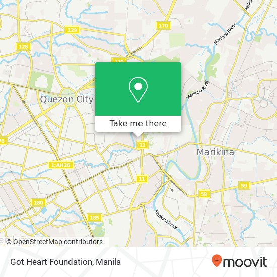 Got Heart Foundation map