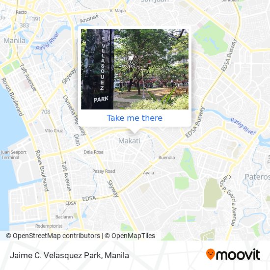 Jaime C. Velasquez Park map