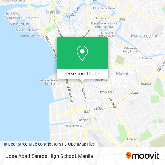 Jose Abad Santos High School map