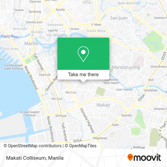 Makati Colliseum map