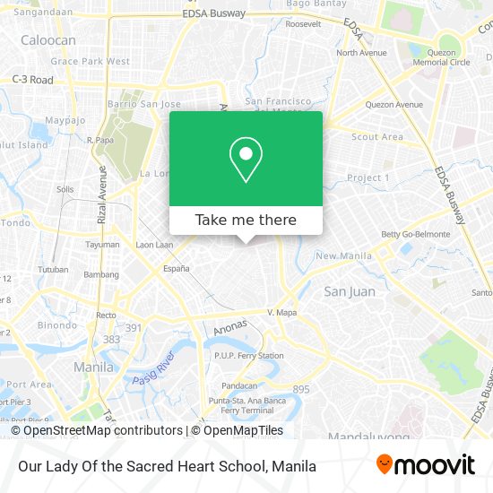 Our Lady Of the Sacred Heart School map
