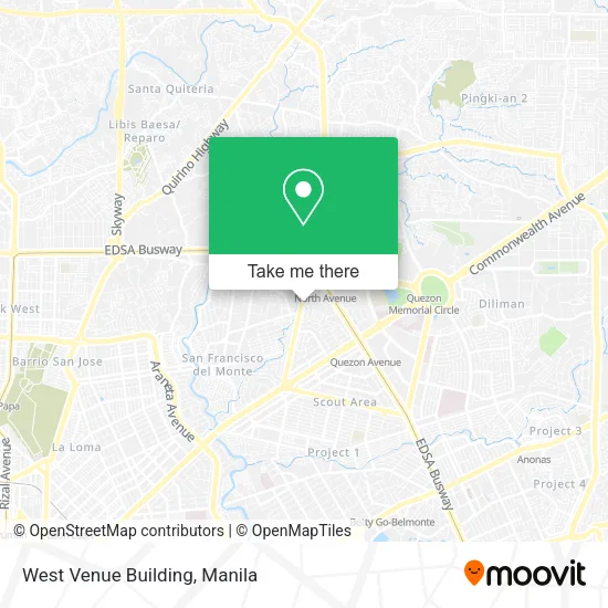 West Venue Building map