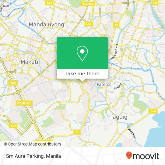 Sm Aura Parking map