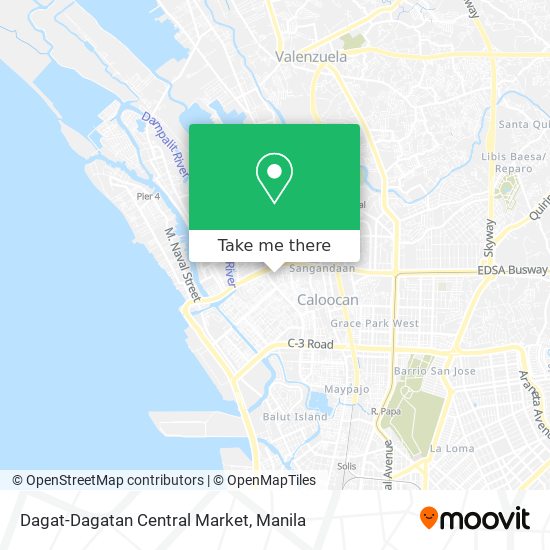 Dagat-Dagatan Central Market map