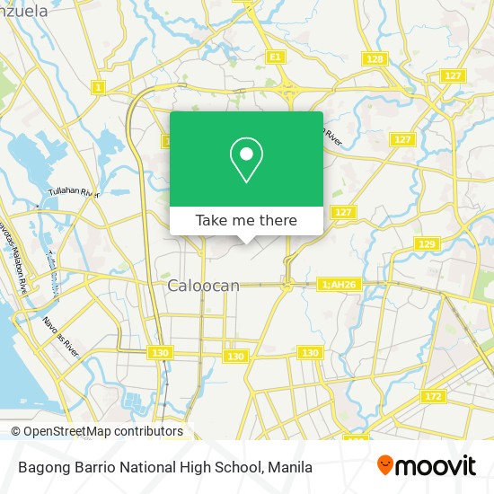 Bagong Barrio National High School map