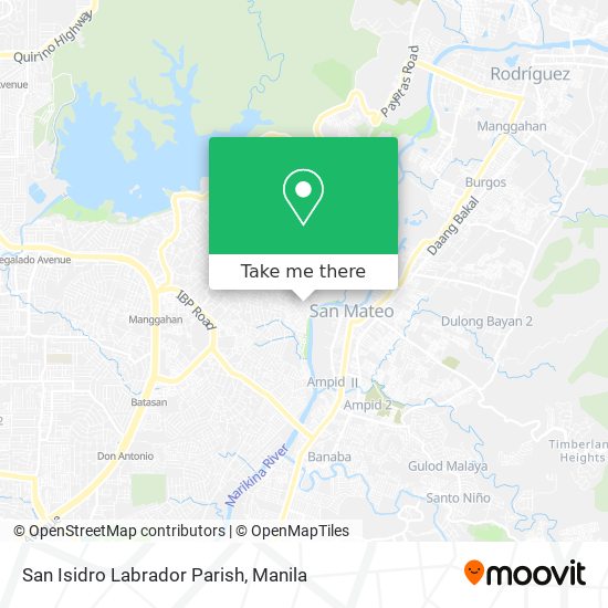 San Isidro Labrador Parish map