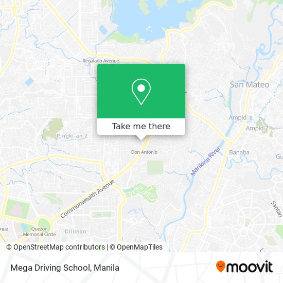 Mega Driving School map