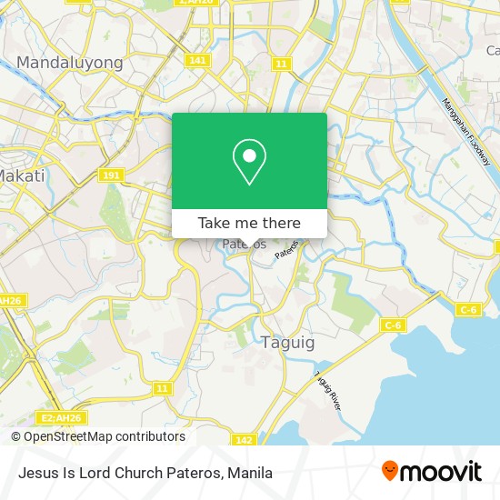 Jesus Is Lord Church Pateros map