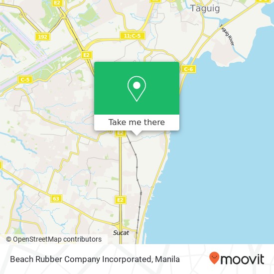Beach Rubber Company Incorporated map