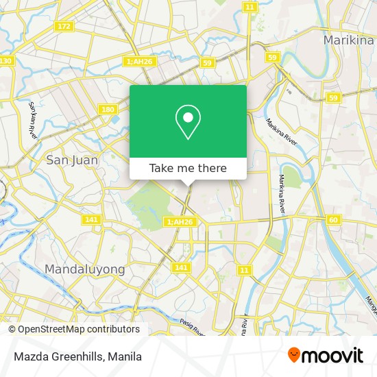 Mazda Greenhills map