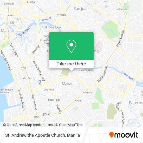 St. Andrew the Apostle Church map