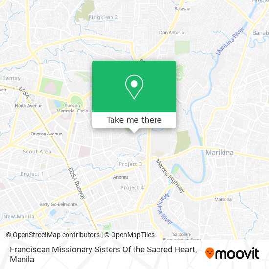 Franciscan Missionary Sisters Of the Sacred Heart map