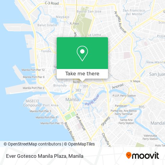 Ever Gotesco Manila Plaza map