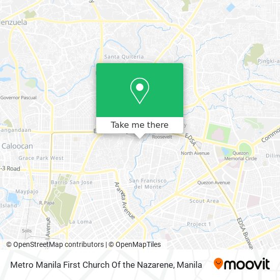 Metro Manila First Church Of the Nazarene map