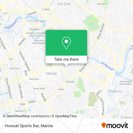 Howzat Sports Bar map