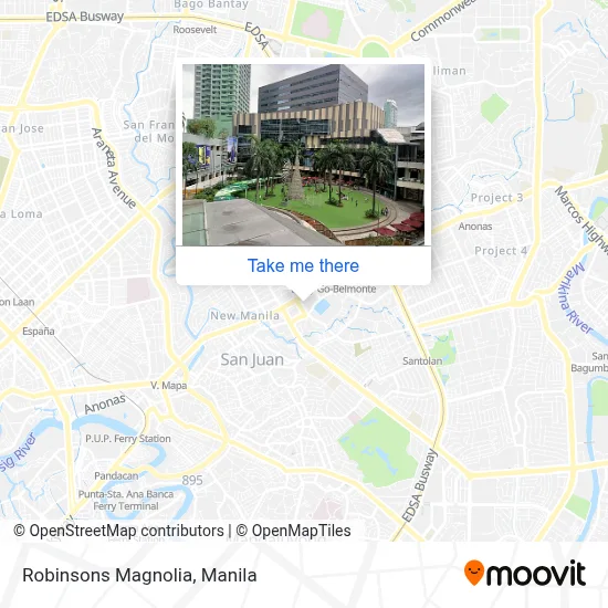 Robinsons Magnolia map