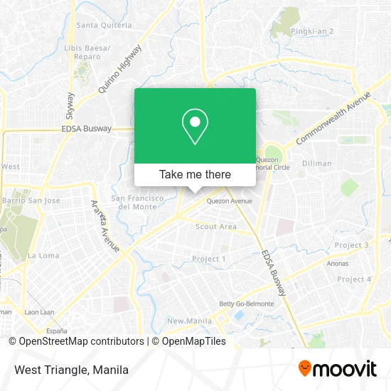 West Triangle map